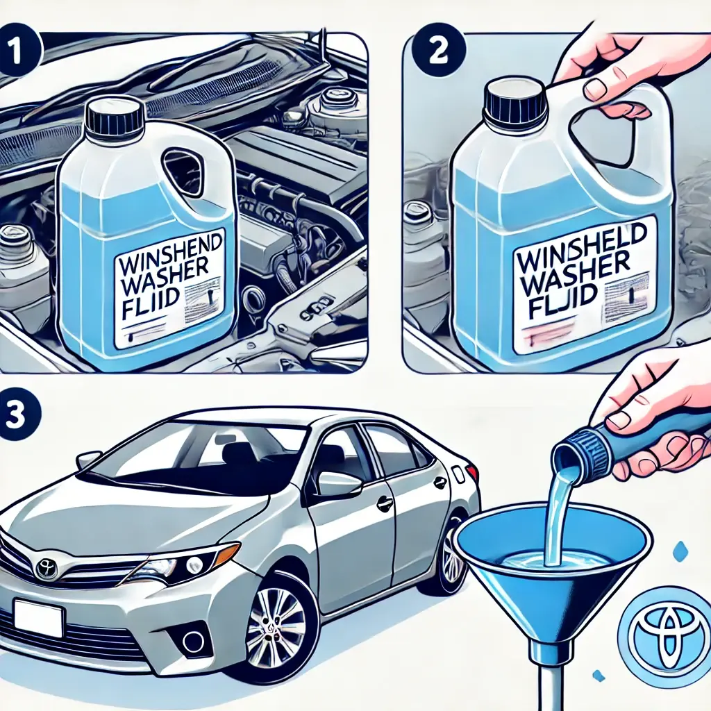 2014 corolla silecek suyu ekleme