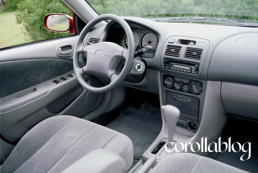 2001 toyota corolla iç görünümü