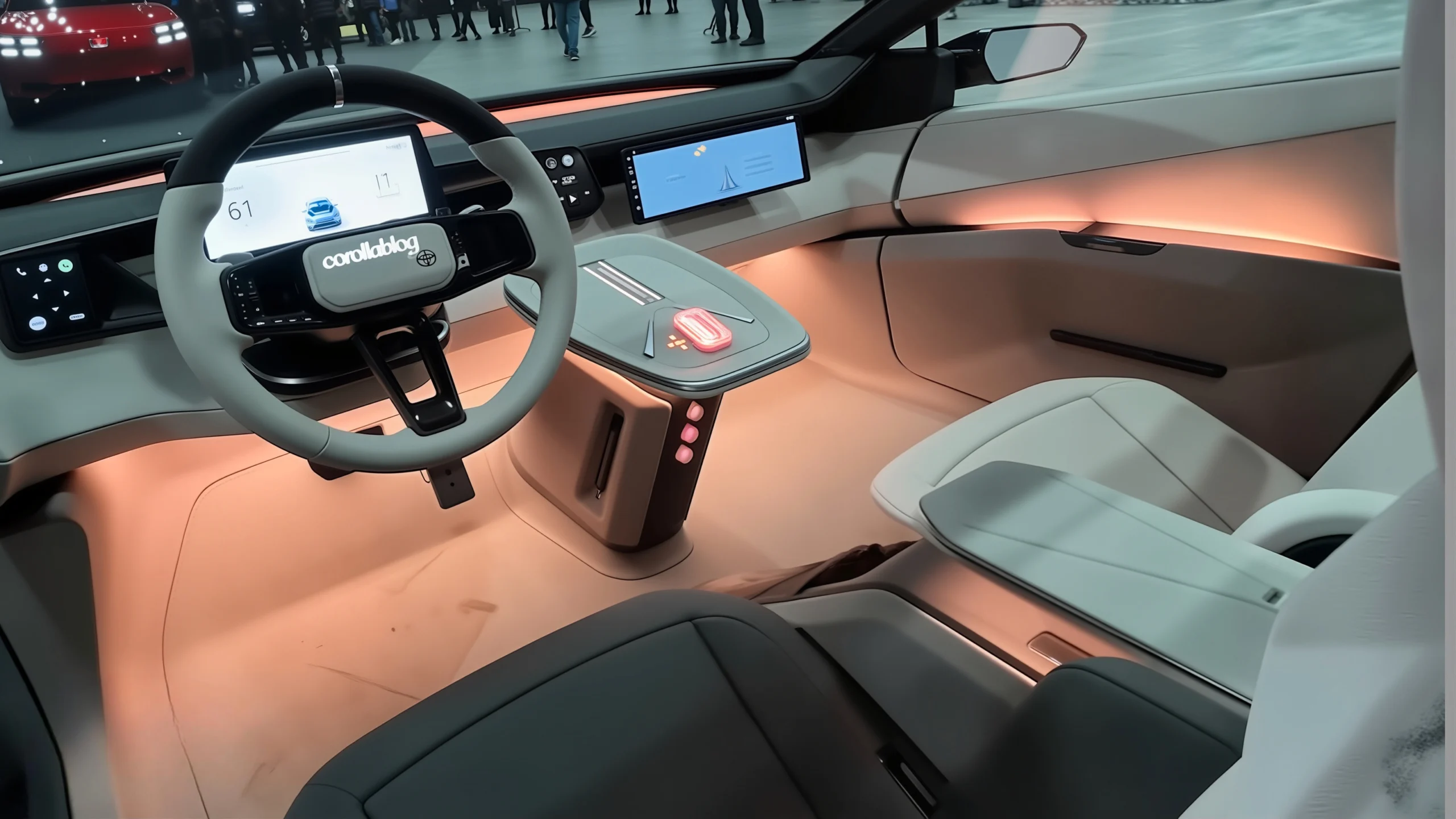 Yeni Kasa Toyota Corolla Konsepti iç mekan tasarımı, dijital kokpit