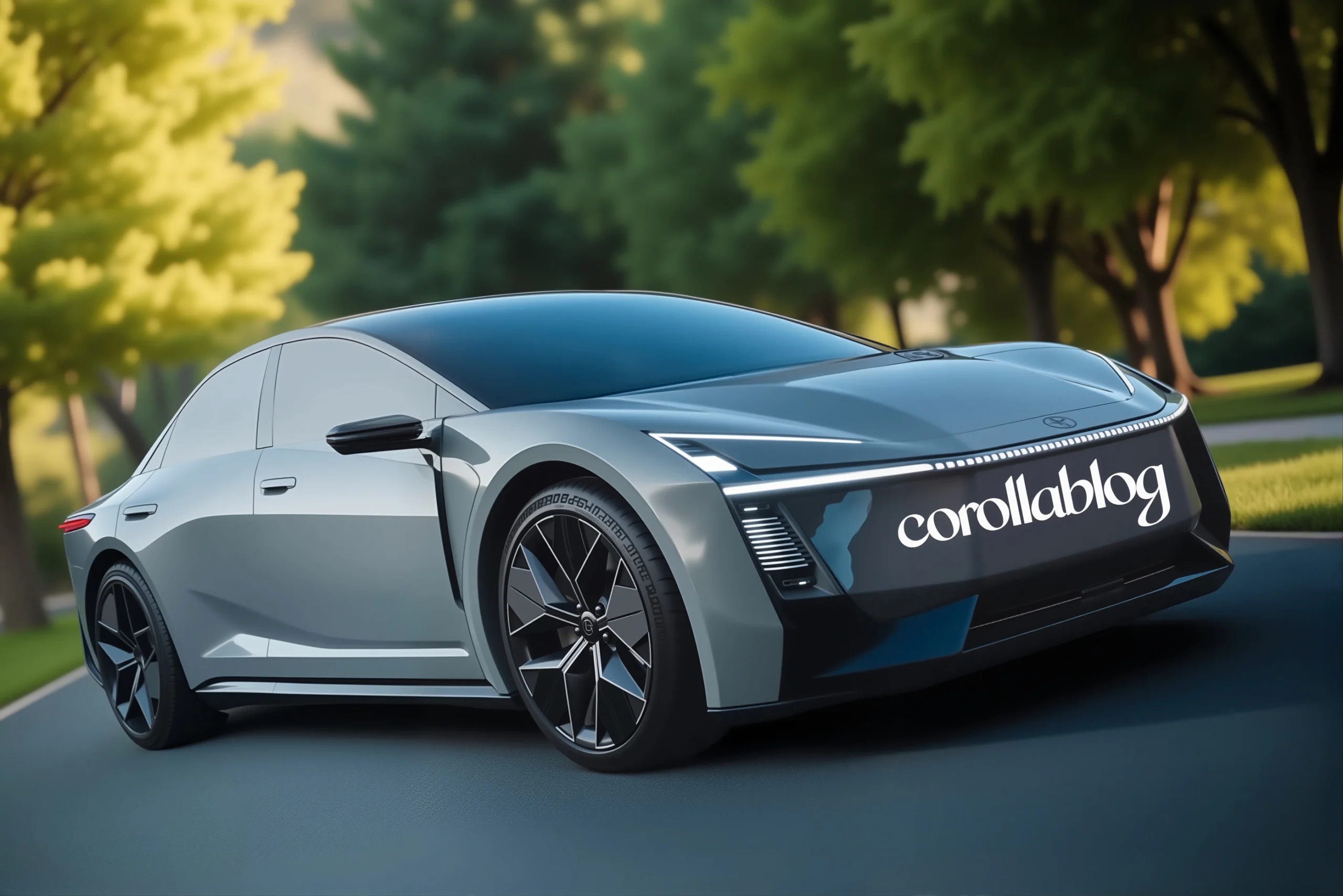 13. Nesil Toyota Corolla Konsepti dış tasarım, fütüristik sedan görünümü